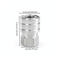 Female Thread Stainless Steel Connector Cylindrical Stainless Steel Pressure Washer Adapter