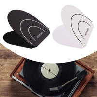 2 Pieces LP Disc Protector Soft Velvet Silky Velvet Interior Vinyl Handling