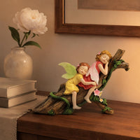 Sleeping Flower Fairy Figurine Indoor Outdoor Use Sleeping Fairy Statue