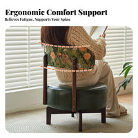 SunburstaestheticShaped Chair Reclining backrestrest Single Sofa rotating Base Plush Cushioning for Adults, Homeowners