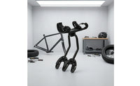 Bike Cargo Rack with Nylon Deck Tubular Rear Luggage Rack with Adjustable Carrier for Outdoor Riding
