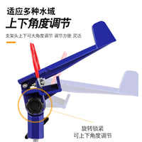 自锁炮台支架手竿海竿两用带地插钓鱼支架加粗可调节简易炮台支架