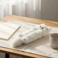 Canine Writing Instrument Case Faux Soft Pile Fabric Canine Case Vertical Zipper