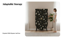 French design Arched Top Armoire Installationconvenient Clothes Closet Vintage Design Clothing Cabinet installation-not-requiredstanding for Homeowners, Families, Renters, Living Room, Cloakroom, Apartment, Entryway