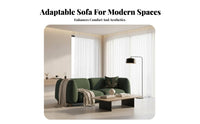 Nordic design bulbous Sectional Wabi-Sabi Aesthetic 7-Seater U-Shaped Sectional plumpLike Comfort Living Room Furniture plump pads for Young Adults, Guesthouse Owners, Interior Designers, Apartment, Studio, Home leisure Space