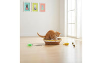 Sturdy Round Cat Scratcher Bowl Less Mess Round Cat Scratcher Bed Recyclable Material Corrugated Scratch Pad for Cats, Kittens