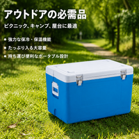 Cooler Box, 55L Large Capacity, Foam Insulated Bag, Suitable for Fishing, Outdoor, Camping