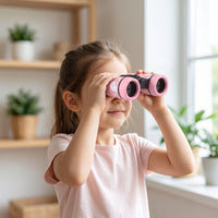 Handheld 4x30 Binoculars Compact Cartoon Binoculars Lightweight Optics Portable for Children, Toddlers, Adventurers, Outdoor Play, Nature Walks, Backyard