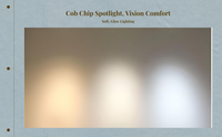 4500K COB LED recessed spotlight