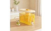 BPABPA-Safe Cold Water Pitcher with Spigot Food-Grade Beverage Dispenser with Tap Transparent Drink Dispenser with Spigot Large-Capacity for Families