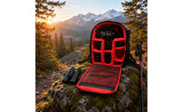 Front Opening DSLR Camera Backpack Mesh Pocket Padded Camera Backpack Safeguarding Photo Storage Black for Photographers