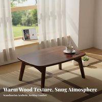 Foldable Tatami Table No Assembly Required Japanesedesign Floor Table for Adults