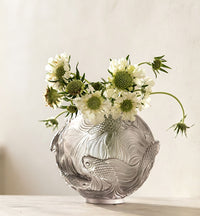 New Chinese Style Round Transparent Fish Vase Decorative
