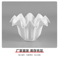 白色铃兰花朵塑料灯罩替换灯罩壁灯台灯吊灯灯罩外壳灯具配件批发