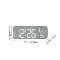 Desk Alarm Desk Clock Rounded-Corner Home Accessory Brightness Adjustable
