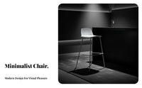 Minimalist Bar Stool Modern Design Counter Chair Sturdy and Long-Lasting Ergonomic Seat for Homeowners
