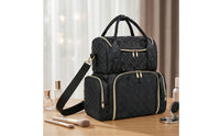 Travel-Friendly Cosmetic Organizer Bag Portable Makeup Bag with Shoulder Strap for Travelers