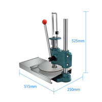 Manual Pastry Press Rust Resistant Pastry Flattening Press Height Adjustable