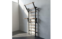 Wood Rung Stall Bar Stretching Nordic Ladder Multiuse Wooden Exercise Ladder for Climbing