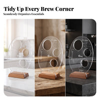 Compact Espresso Accessory Organizer