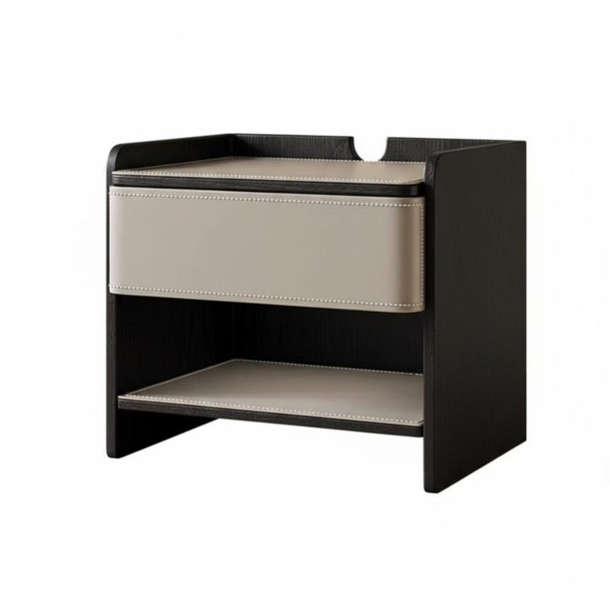 Nightstand with Storage Light Luxury design 2-Drawer Bedside Cabinet for partners