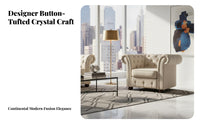 traditional design U-Shaped Tufted Sofa Designer Look U-Shaped Lounger with Chaise configurable Configuration Booth Seating firm-density Foam for Interior Designers, Business Owners, Reception Area, Hotel Lobby, Home Theater, living room