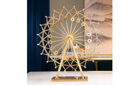 Ferriss wheel Ornament Metal Ferriss wheel Decoration Wire-Frame Tabletop Decor for Wedding
