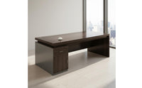 Ample Storage Space Solid Wood Office Desk Long-Lasting & Sturdy Wood Computer Desk Heavy Duty Modern Computer Table Scratch Resistant for Executives, Study Room