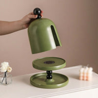 Double-Layer Tissue Box Countertop Tissue Box with Tray Retro-Inspired