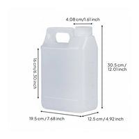 Empty 5kg Plastic Barrel Heavy Duty Large Mouth Jug Built-in Handle