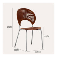 Shell Back Chair Minimalist Design Mid-Century-Century Modern Dining Chair