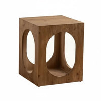 Cat House Side Table Dual Use Cat House Table 2-in-1 Nightstand for Bedroom