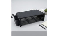 Screen Riser with Drawer Pen Cup Desk Organizer with Drawer Ergonomic Desktop Screen Riser for Workspace