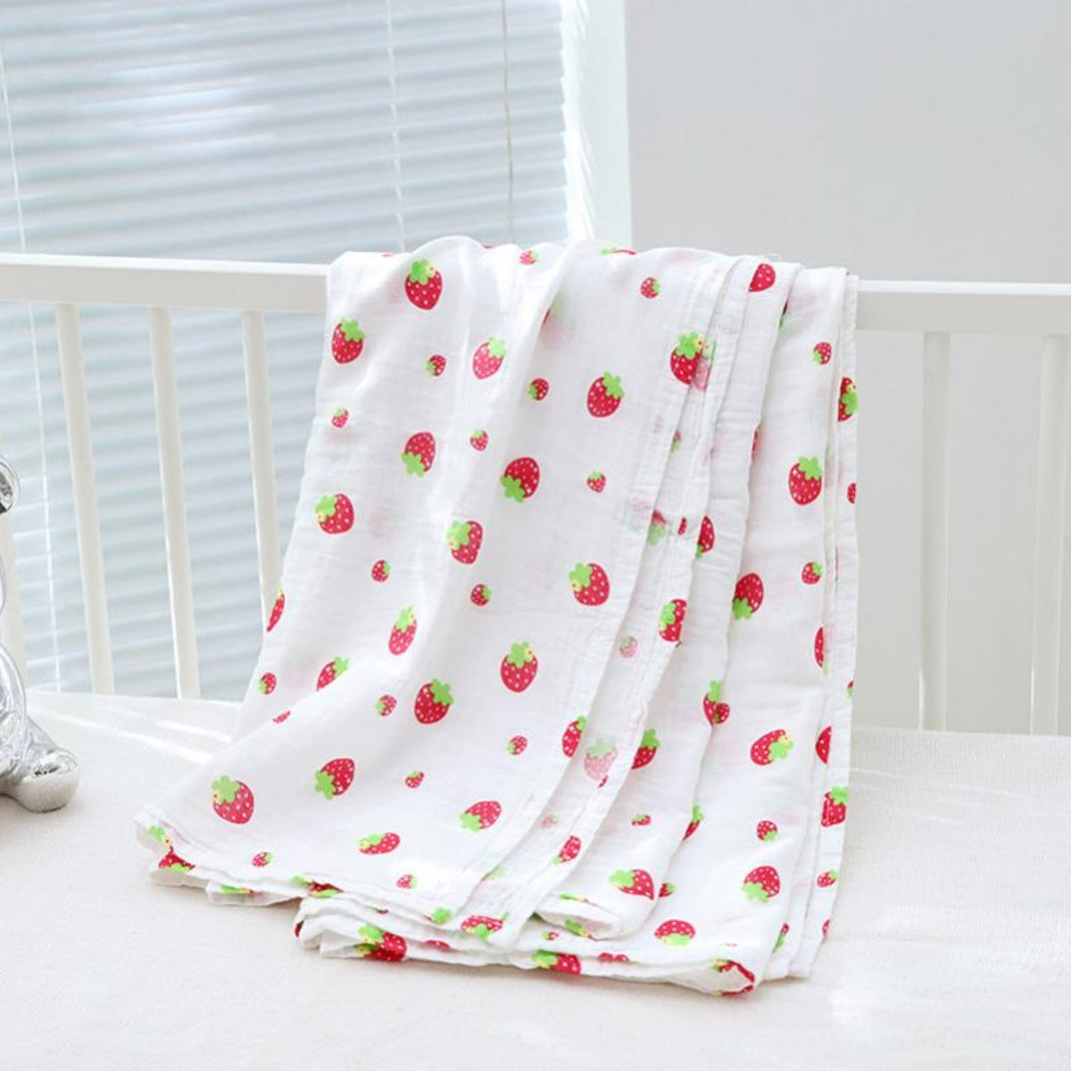 Double-Layer Printed Coverlet Breathable Towel Blanket Quick-Drying for Nursery