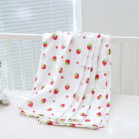 Double-Layer Printed Coverlet Breathable Towel Blanket Quick-Drying for Nursery