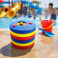 6 Pieces Non-Inflatable Swim Float with Inner Liner Textured Foam Swim Float Lightweight Swimming Training Support Buoyant for Beginners