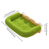 Cat Window Bed with Suction Cups Wooden Cat Window Hammock Comfortable for Cats