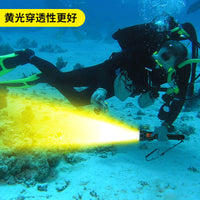 Hana QS39 Professional Diving Flashlight, 3500 Lumens, IP68, Rechargeable