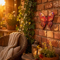 Lepidopteran Wall Decoration Painted Finish Metal Lepidopteran Wall Decor Easy
