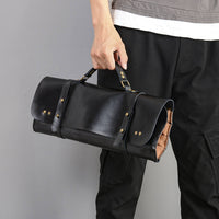 Drum Bag Leather Drumstick Roll Small Holder for Gigs, Music School