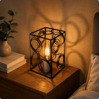 Black Metal Cage Shade Minimalist Wire Lampshade Easy to Clean