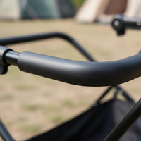 Foldable Folding Wagon Push Handle Detachable Adjustable Cart Handlebar Easy Installation Utility Cart Handle Accessory for Camping