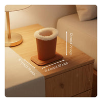 Soft Lined Eyeglass Stand Scratch Resistant Exterior Upright Glasses Holder Keeps Lenses Clean Upright Glasses Stand for Nightstand, Office, Entryway