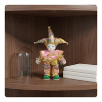 Fortunate Doll Figurine Gift Idea Clown Figurine Colorful Textile for Display