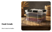 Rolling Dry Food Bin Airtight Bulk Dry Goods Container Includes Measuring scoop