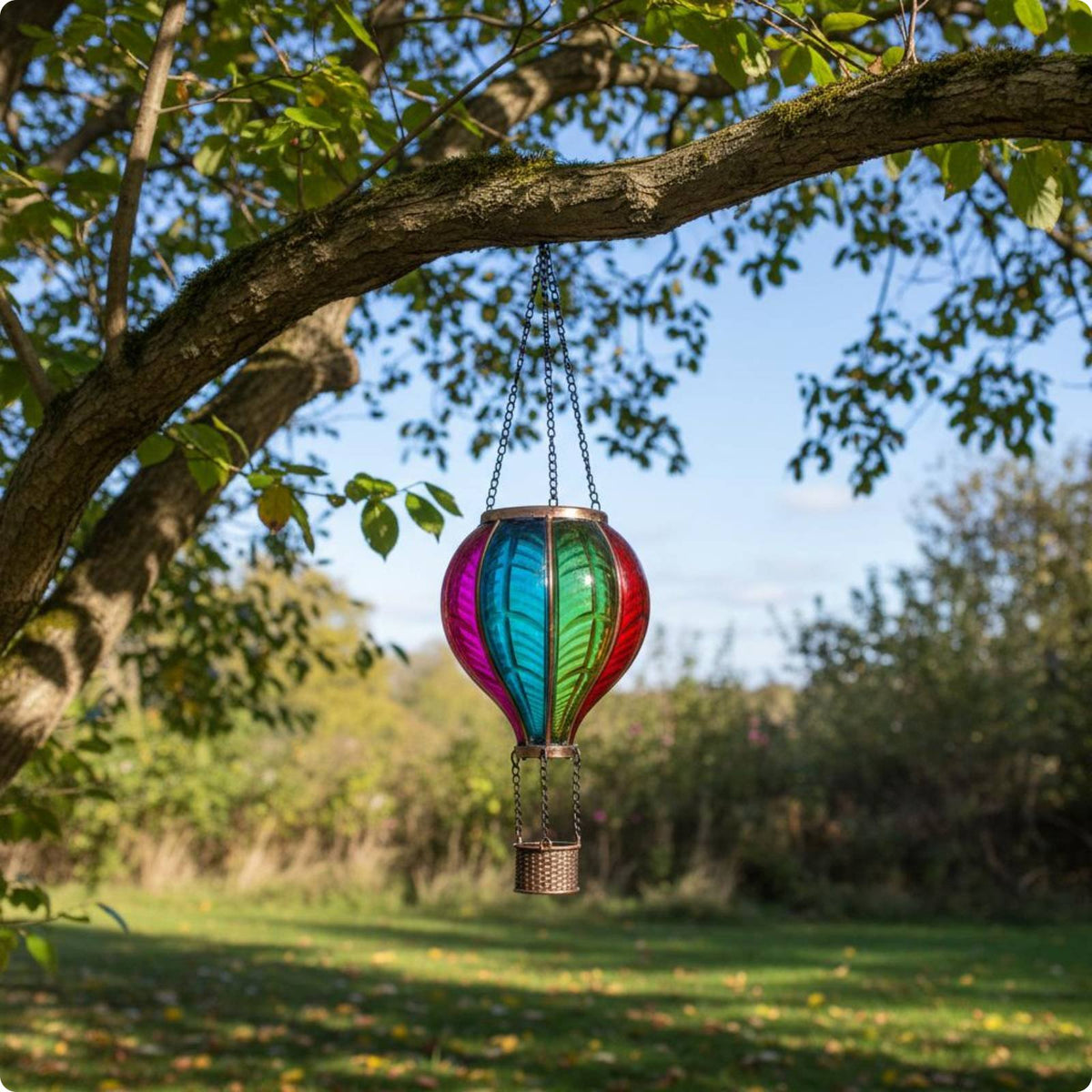 Solar Hot Air Balloon Lantern Hanging Hot Air Balloon Lantern Weather Resistant