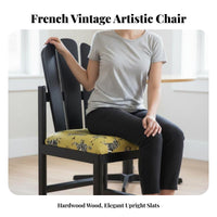 Peacock Chair French Vintage design Dining Room Furniture Padded Seat Armless Design for Homeowners, Bedroom, Commercial Spaces