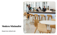 Bar Stool with backrestrest utilitarian Look Counter Seating Nordic Aesthetic Stable Base for Restaurant Owners, Adults