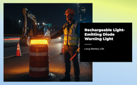 Rechargeable LED Warning Light, Waterproof Emergency Flasher
