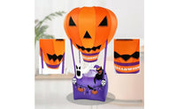 Inflatable Hot-Air Balloon Self-Inflating Inflatable Balloon with Built-in Fan Decorations Easy Set-up for Lawn, Porch
